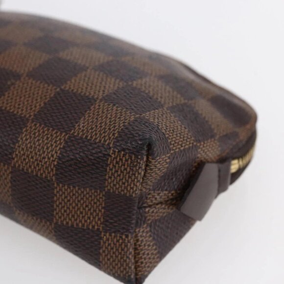 Authentic LOUIS VUITTON Damier Ebene Pochette Cosmetic PM Pouch bst276-121025 - Picture 10 of 16